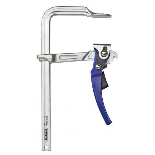 Tornillo de apriete con palanca de acción rápida tipo grip 1000x120 mm riel 27x13 mm