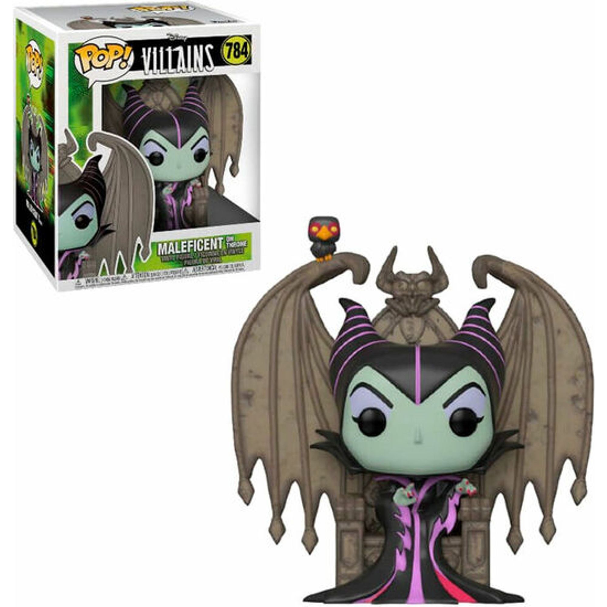 Funko - Figura Pop Disney Villains Maleficent With Throne - Funko Pop Coleccionable De Edición Limitada - Funko Pop Diseño Detallado Y Realista - Funko Pop Ideal Para Regalo - Funko Pop Gran Variedad De Personajes