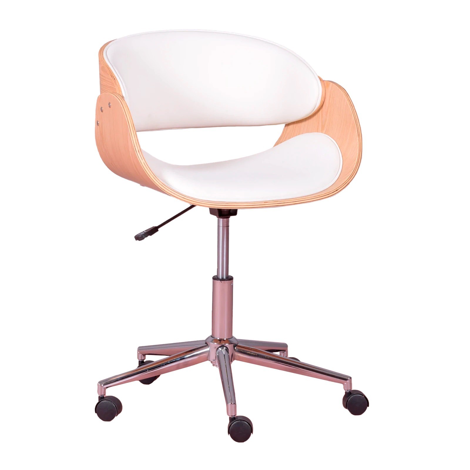 Nest Dream - Silla de escritorio de madera  de arce y cojín de polipiel - Burrow S