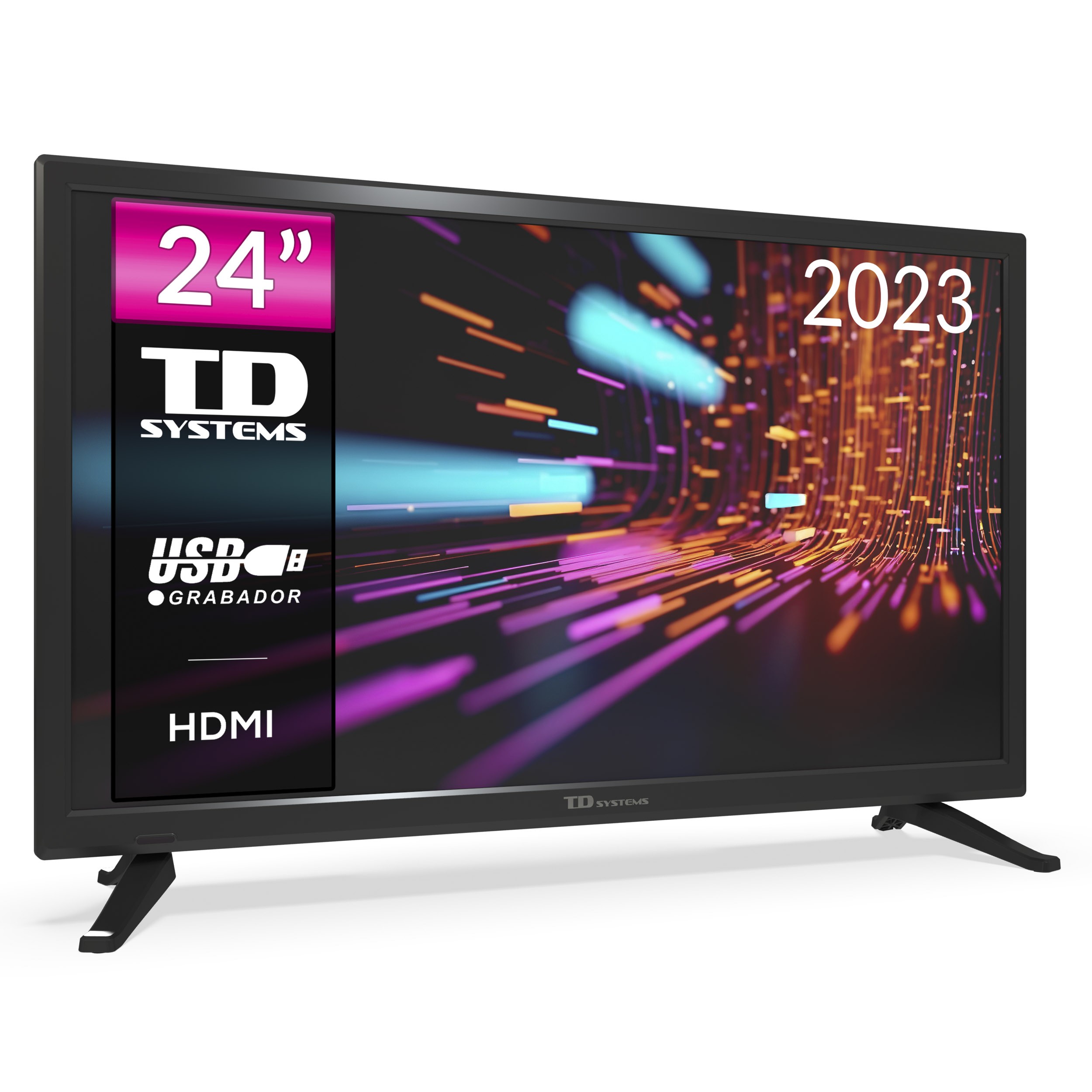 Televisor 24 Pulgadas HD, USB Grabador reproductor, Sintonizador digital  DVB-T2/C - TD Systems PRIME24M14H