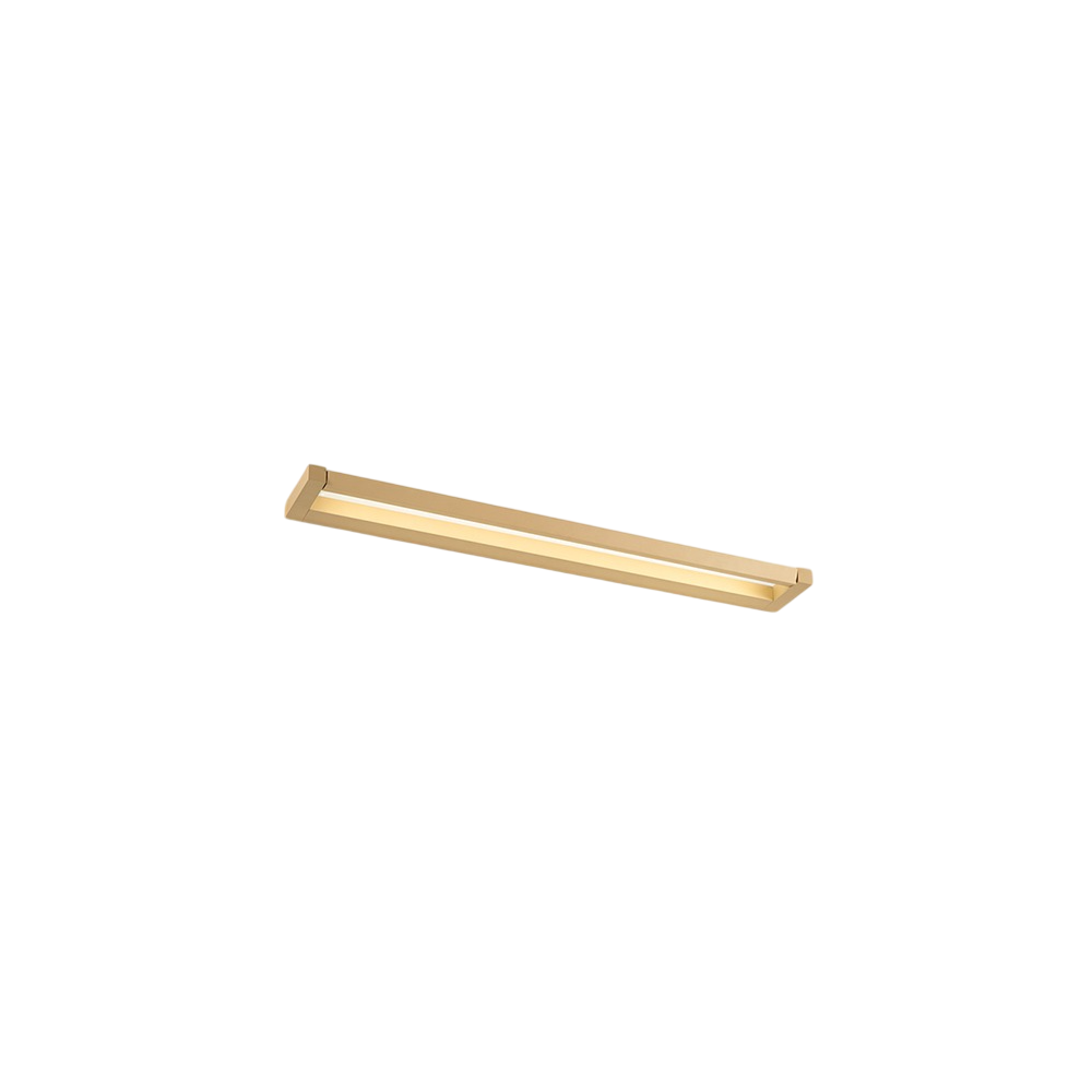 Slim - Aplique LED de pared de 24 W, CCT 2700K-4000K, L.79,2 cm, Orientable, 1920 lm, IP20 - Perenz - Dorado