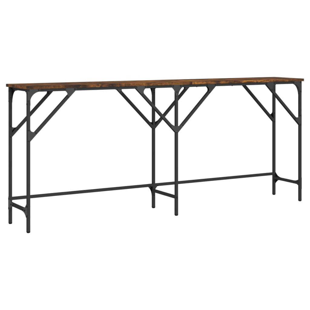 Mesa Consola Vidaxl de Madera Ingeniería 180x29x75 Cm Negro