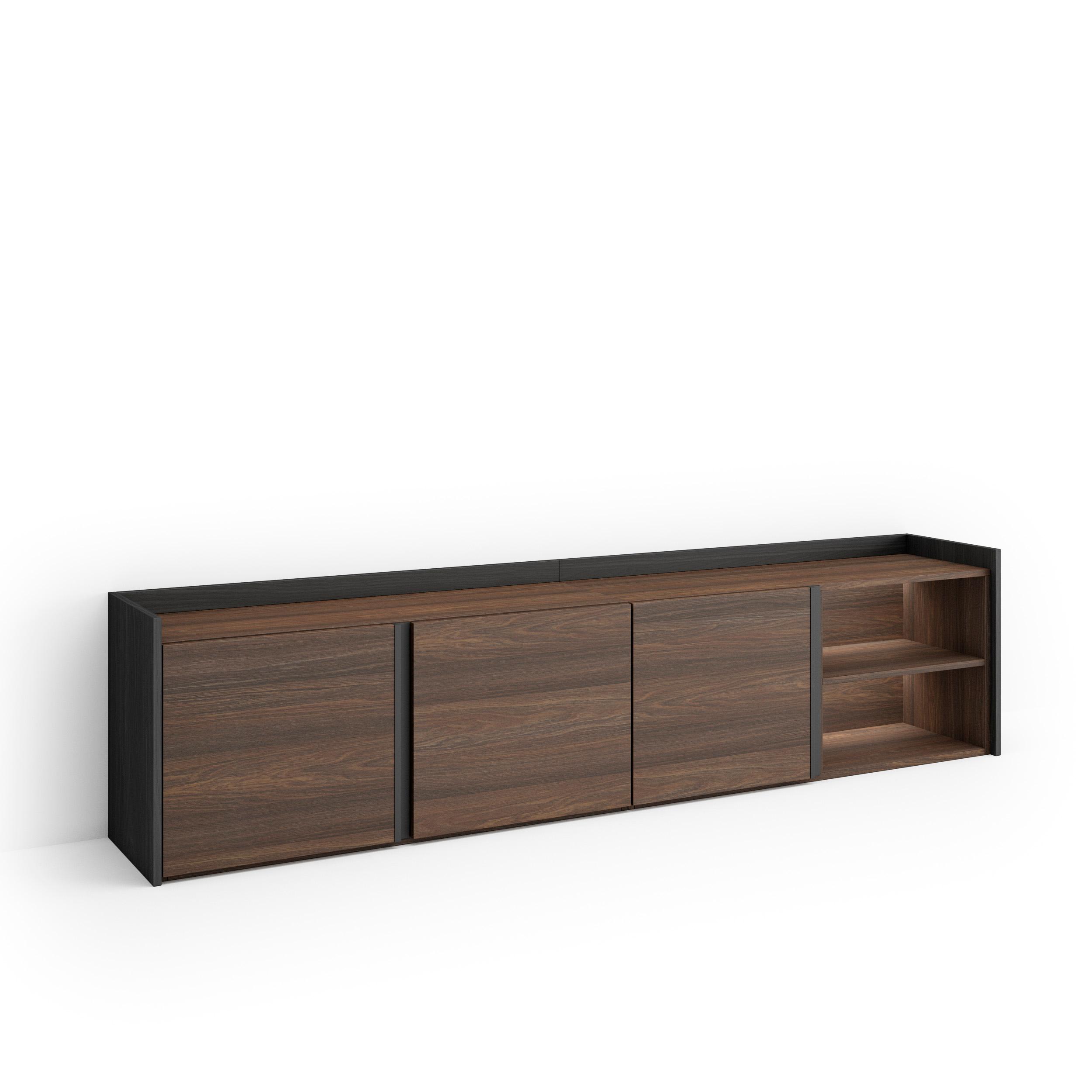 Mueble TV, Televisión, 207x35x50cm, Para TV hasta 80", LED