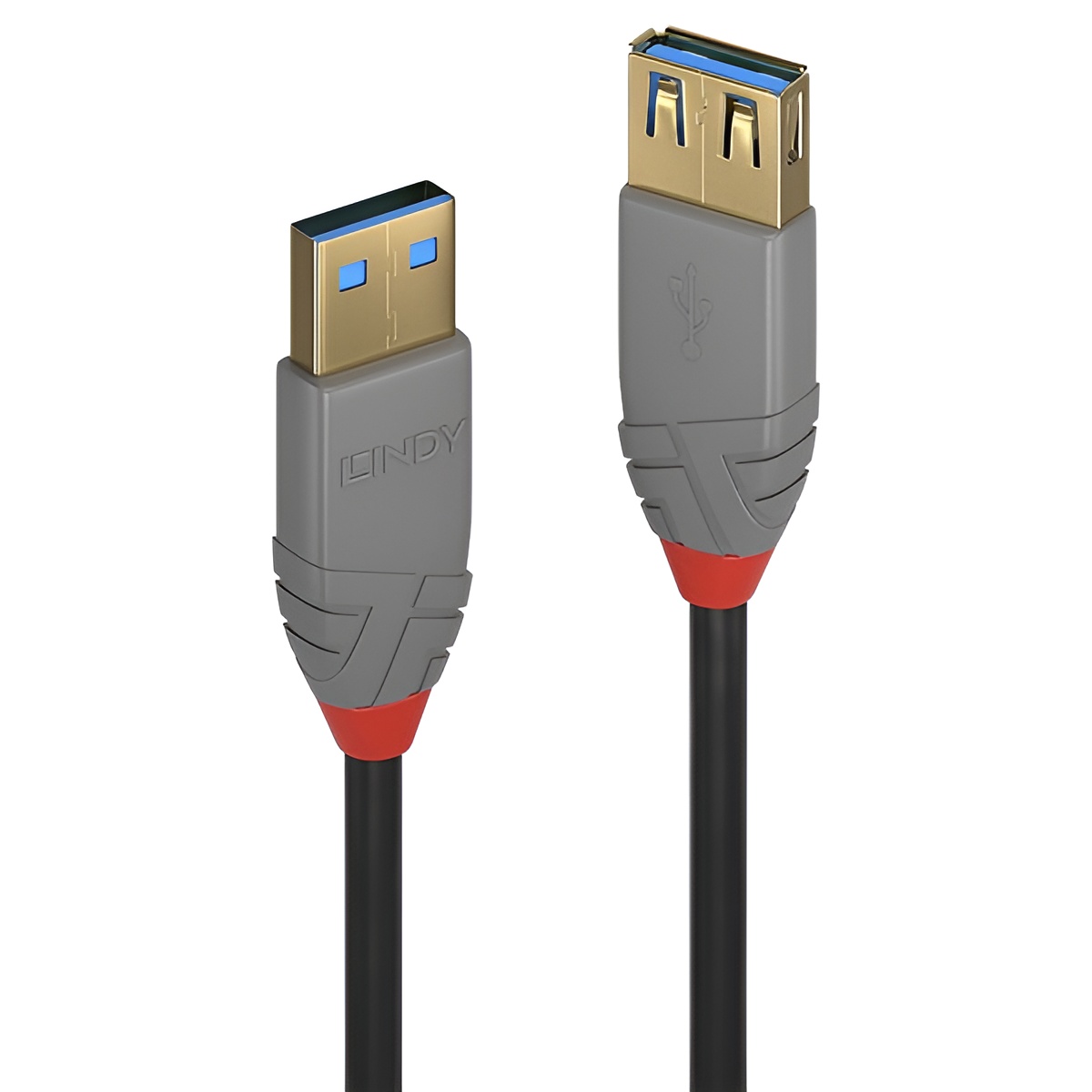 LINDY 36763 - Cable de extensión USB 3.0 tipo A, color negro