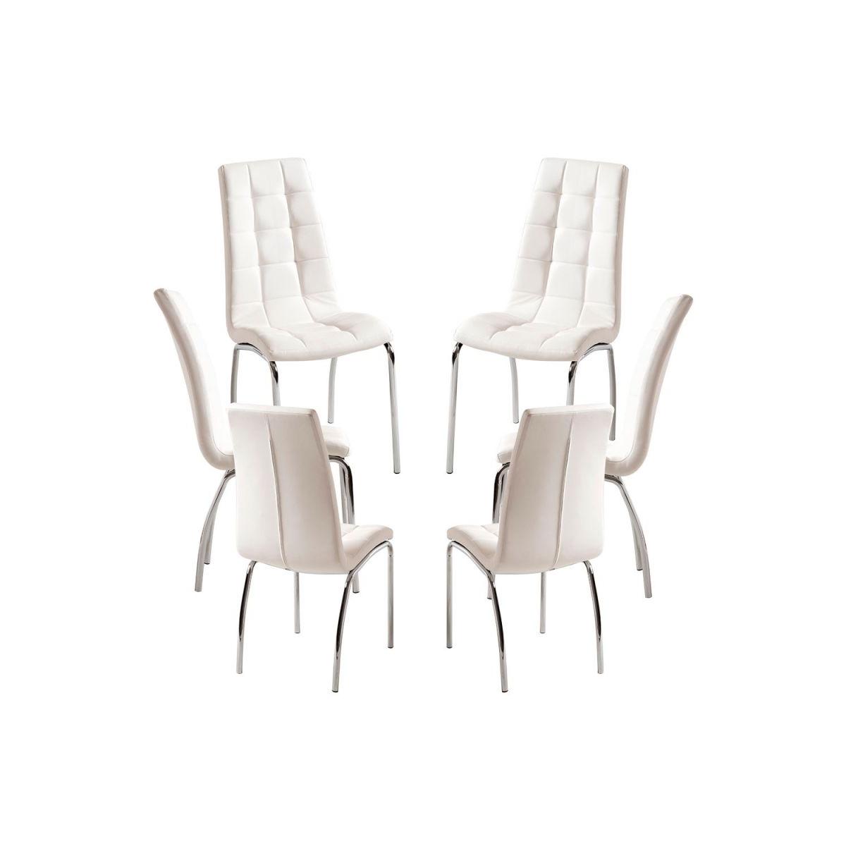 Regalos Miguel - Packs Sillas Comedor - Pack 6 Sillas Liam - Blanco