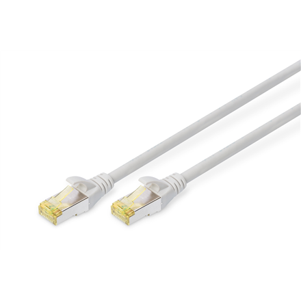 Digitus | CAT 6a | Cable de conexión | Par trenzado blindado (SFTP) | Macho | RJ-45 | Macho | RJ-45 | Gris | 0,5 m