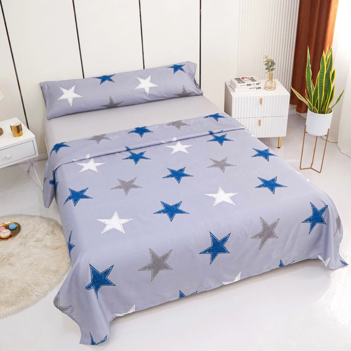 Juego de Sábanas 3 Piezas para Cama 135/150cm. Poliéster Extra Suave y Sin Bolitas