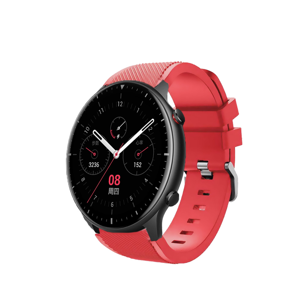 Correas de silicona para Amazfit GTR GTR 2 GTR 3 GTR 4 GTR 2e pulseras de colores para reloj inteligente smartwatch, tejido suave impermeable cierre con hebilla