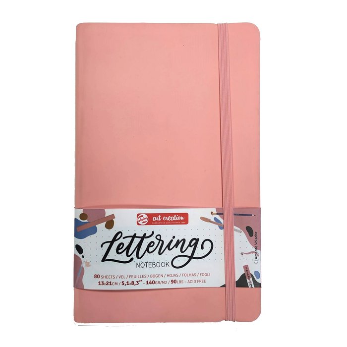 TALENS LIBRETA LETTERING 13X21 ROSA BLOCS 1x13x21 Cms.