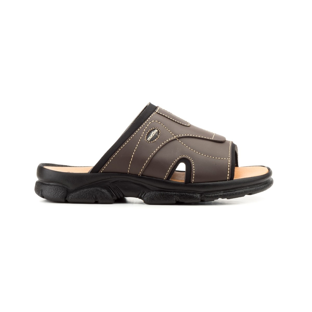 Sandalias de hombre de piel marrón by Morxiva Piel Textil Piel acolchada