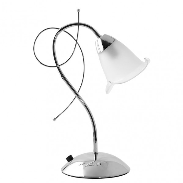 Sobremesa adelfa 1xe14 cromo 38x15x26 cm