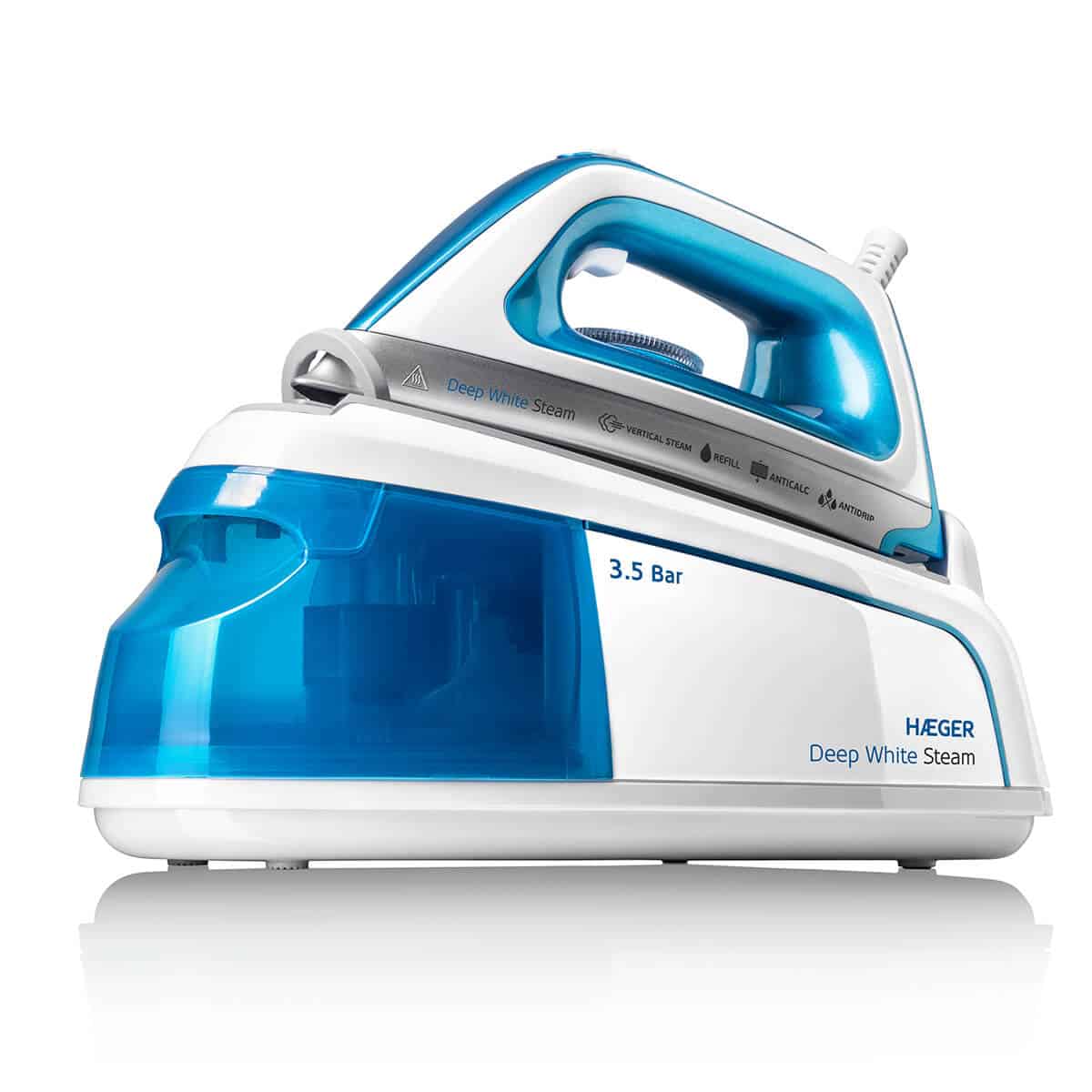 Haeger - SG-22W.002A estación plancha al vapor 2250 W 1,2 L Suela de cerámica Azul, Blanco - CENTRO DE PLANCHADO - MODELO SG-22W.002A