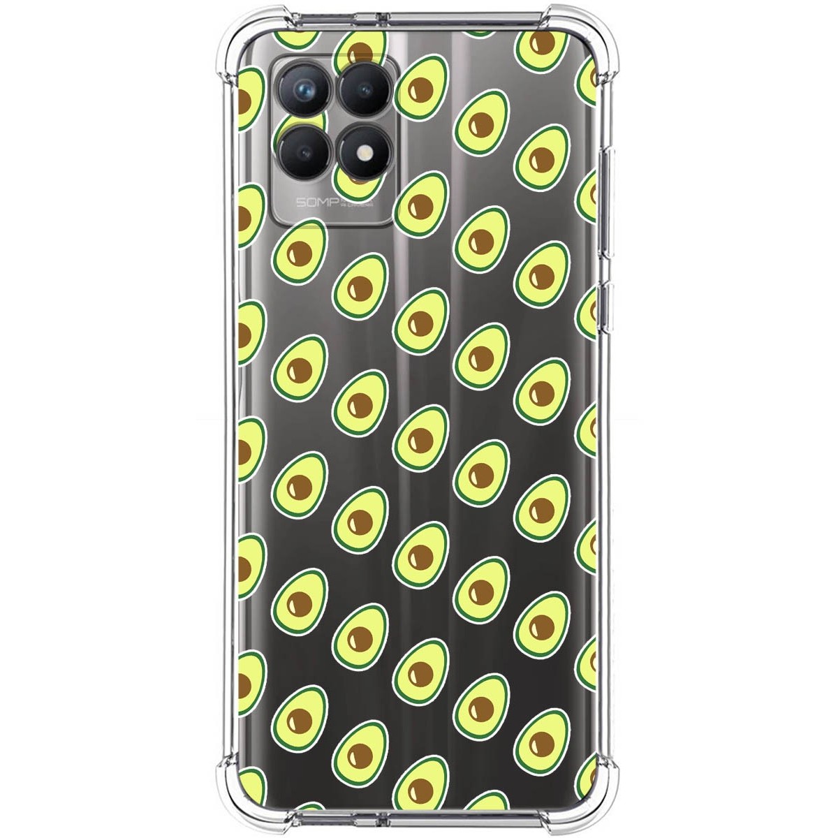 Funda Silicona Antigolpes para Realme 8i diseño Aguacate Dibujos
