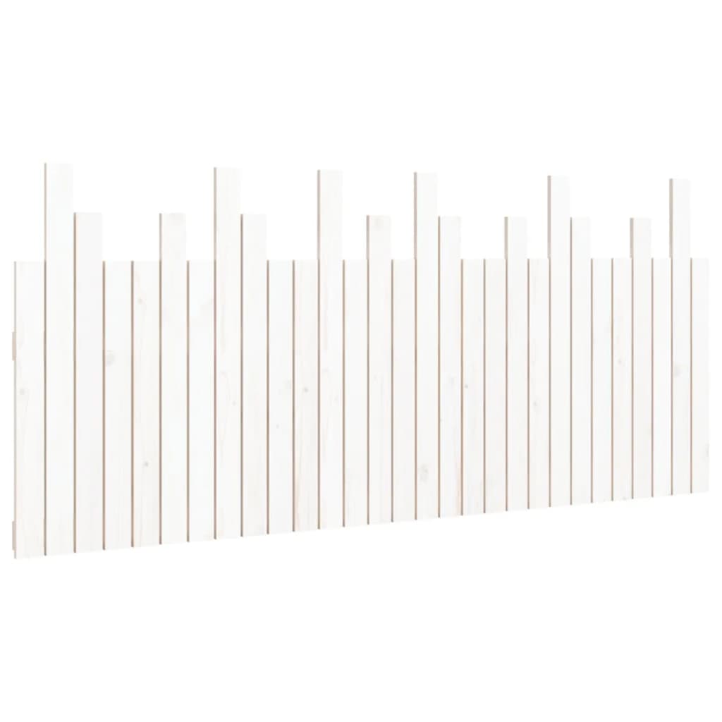 vidaXL Cabecero de cama de pared madera maciza de pino 185x3x80 cm