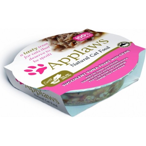 Applaws Tarrina Gatos Adultos Atún y Cangrejo - 1 unidad - 60 gr