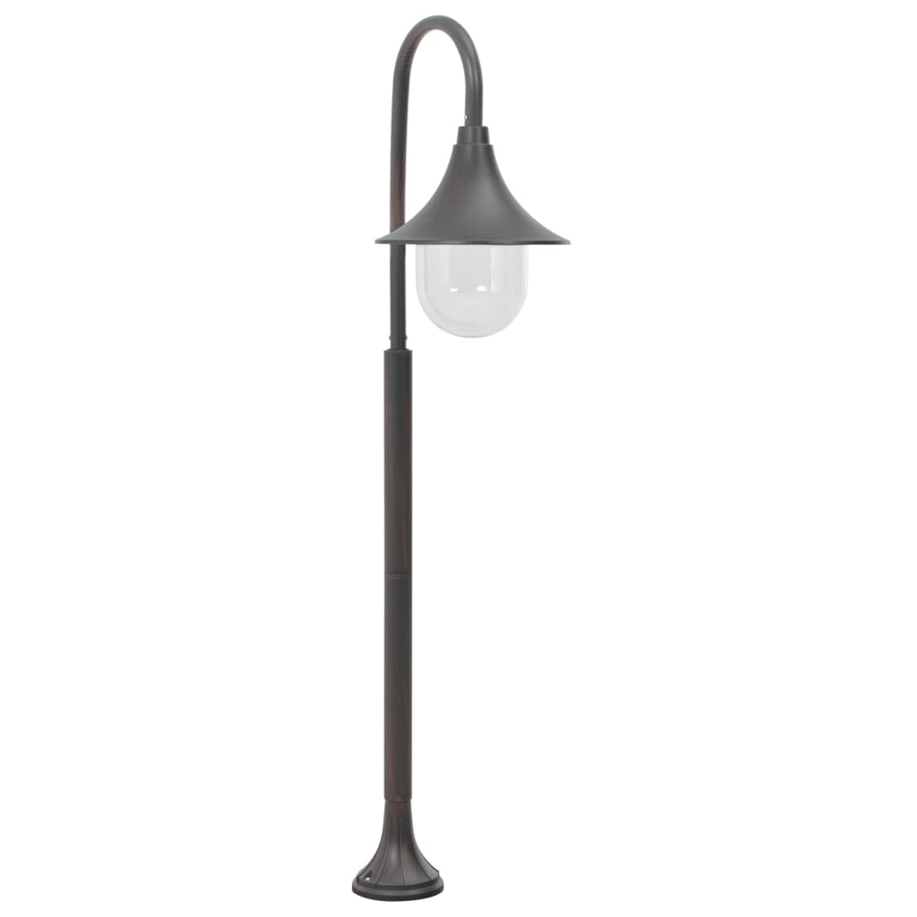 vidaXL Farolas Jardín Aluminio  120 cm Iluminación Patio Terraza Color Verde oscuro,  Blanco,  Bronce y mas