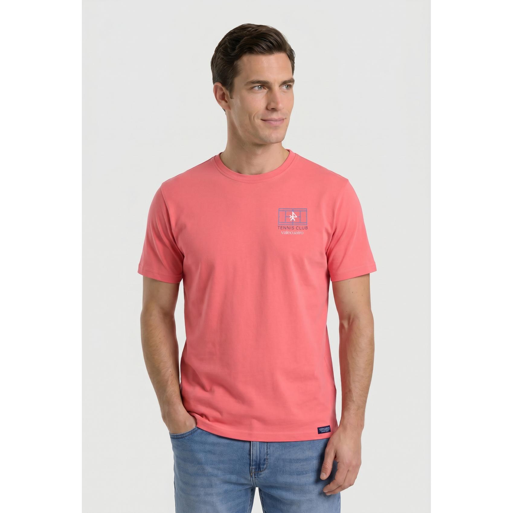 Camiseta Valecuatro Tennis Club coral