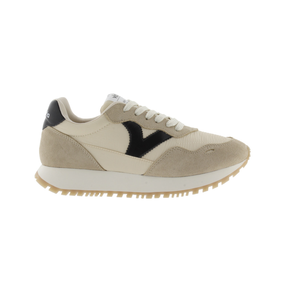 Victoria Viento Zapatillas de nylon con piezas en contraste y de serraje al tono y suela dentada 1157107