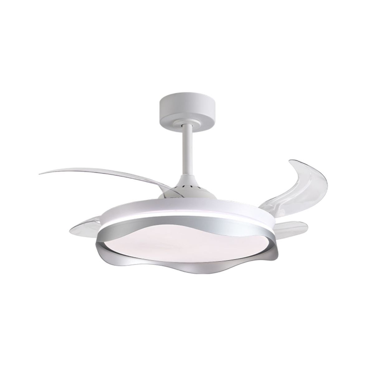 Ventilador de techo Olas Bel Air 72W 4 aspas retráctiles con luz LED Ø108 cm