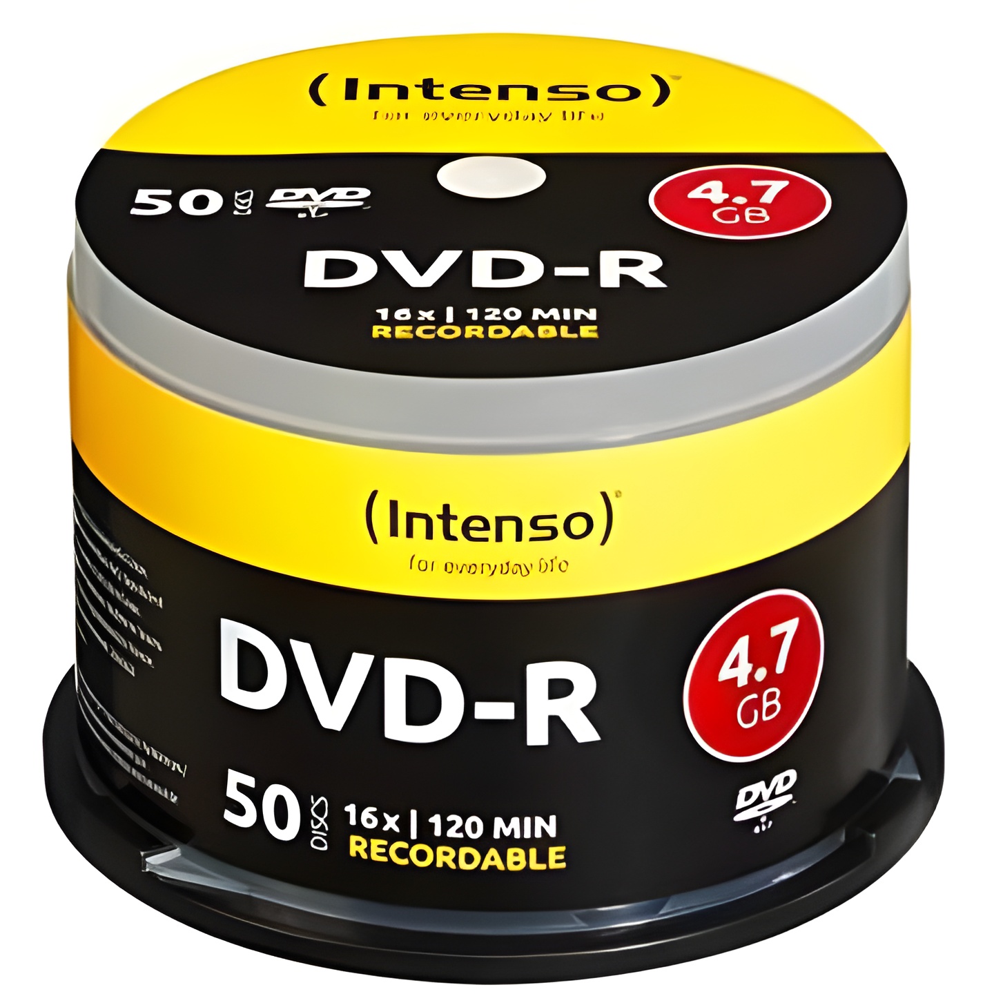 Intense 4101155 - Pack of 50 DVD-R, 16X, 4.7 GB