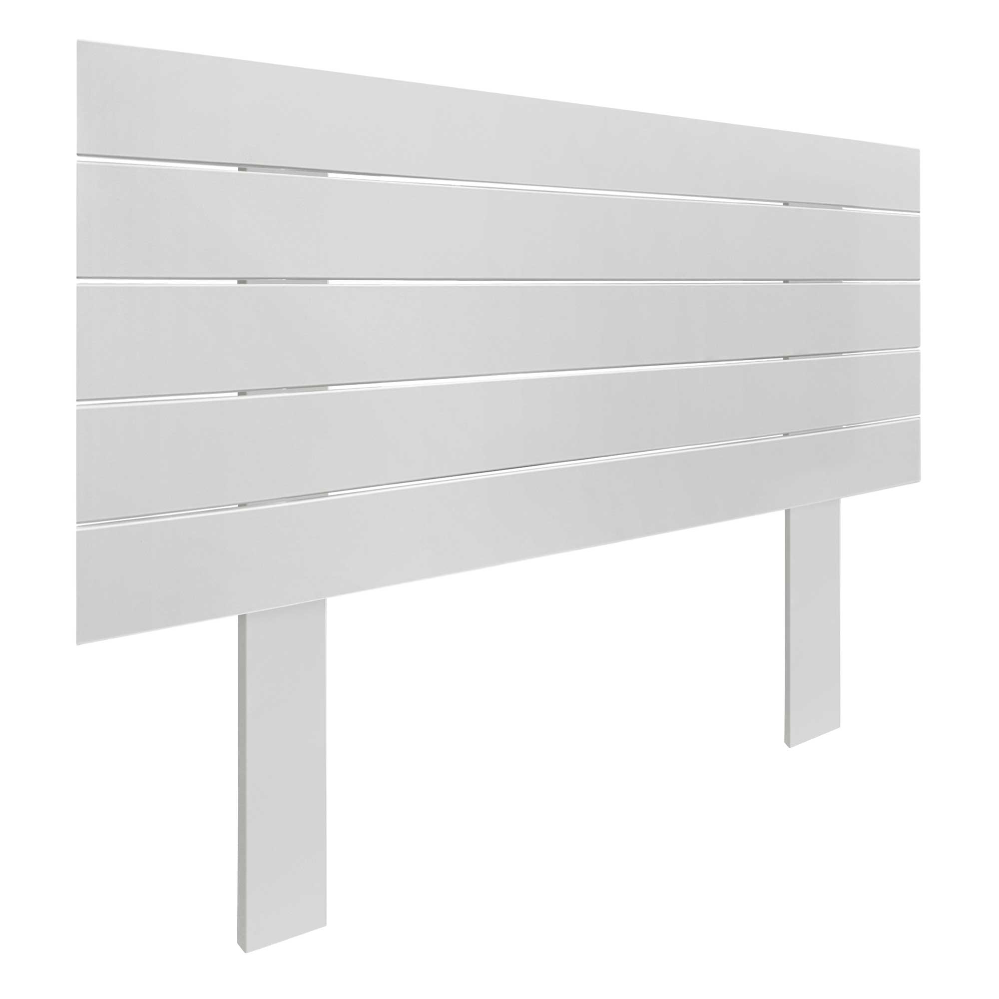 DHOME Cabecero de Madera reciclada DM Estilo Palet Horizontal con Patas Cama Palets Herrajes incluidos