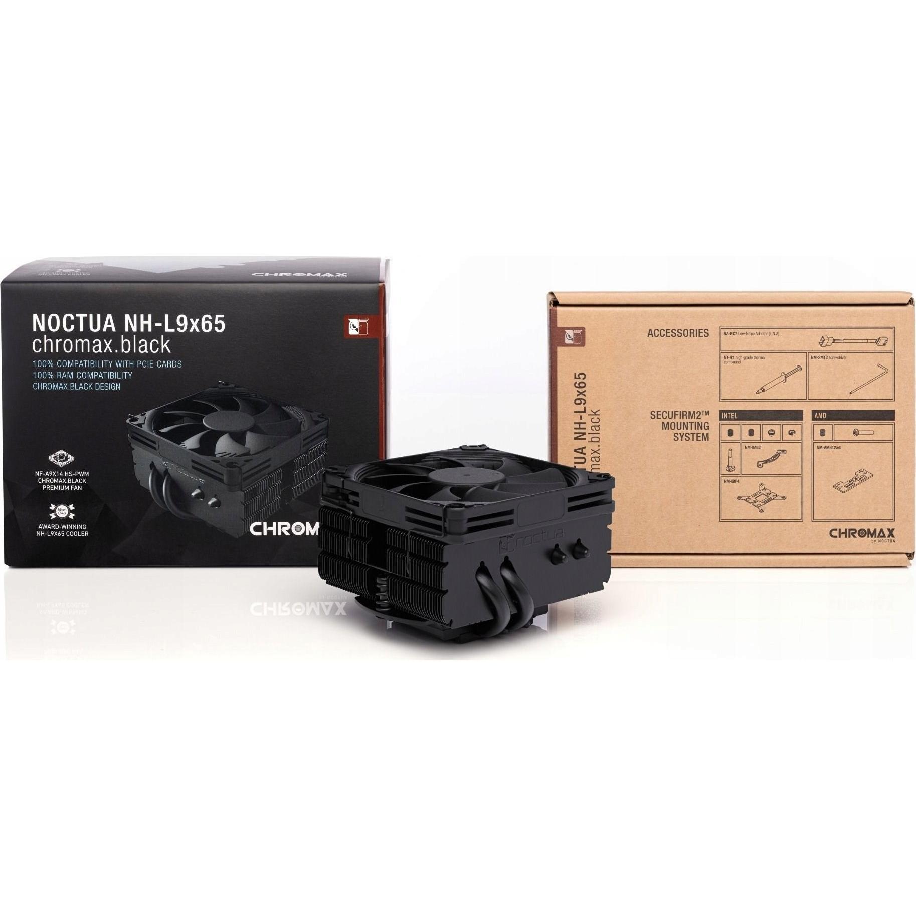 Disipador de CPU NOCTUA NH-L9x65 chromax.black LP