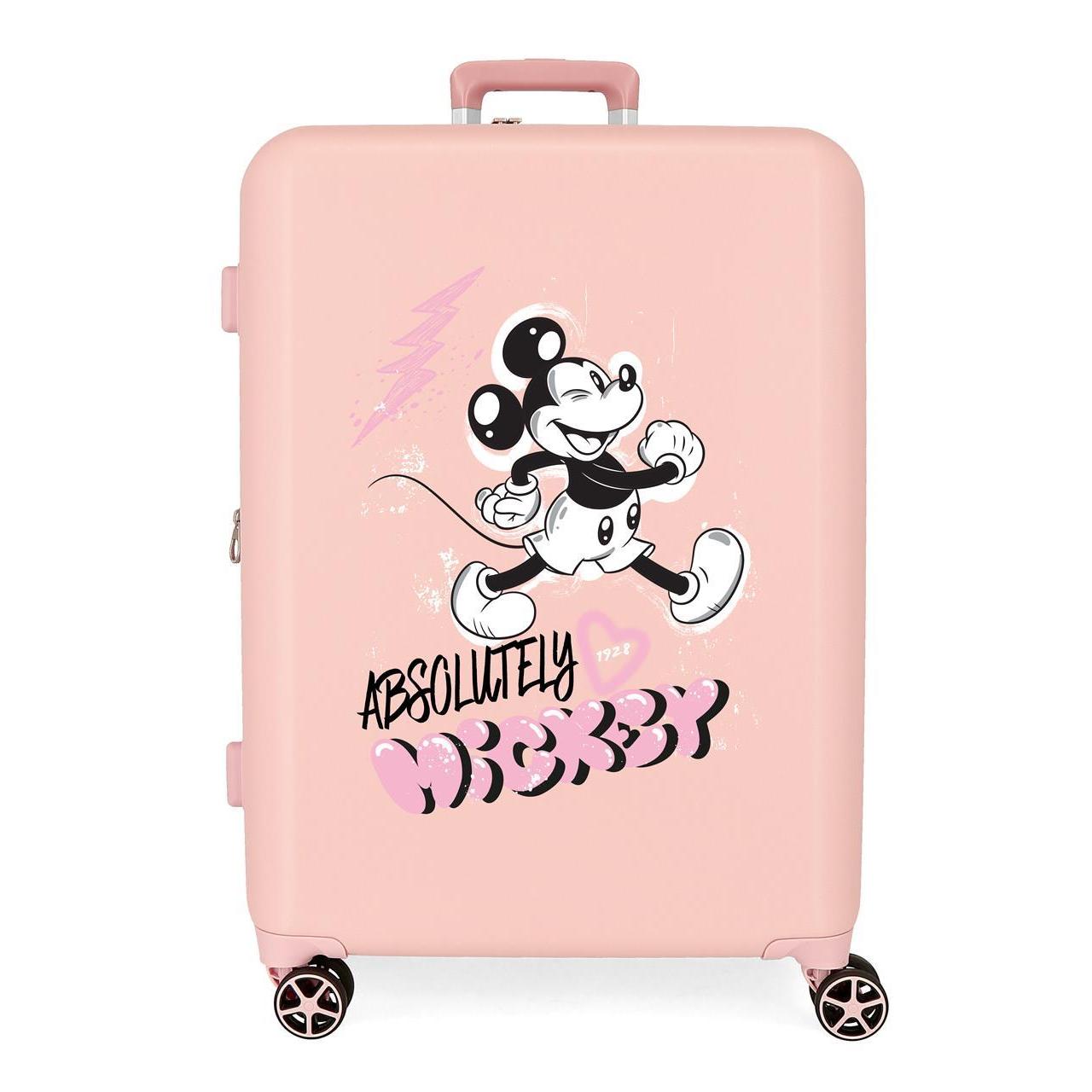 Disney Mickey y Minnie Good Things  Maleta Mediana Extensible ABS 70cm