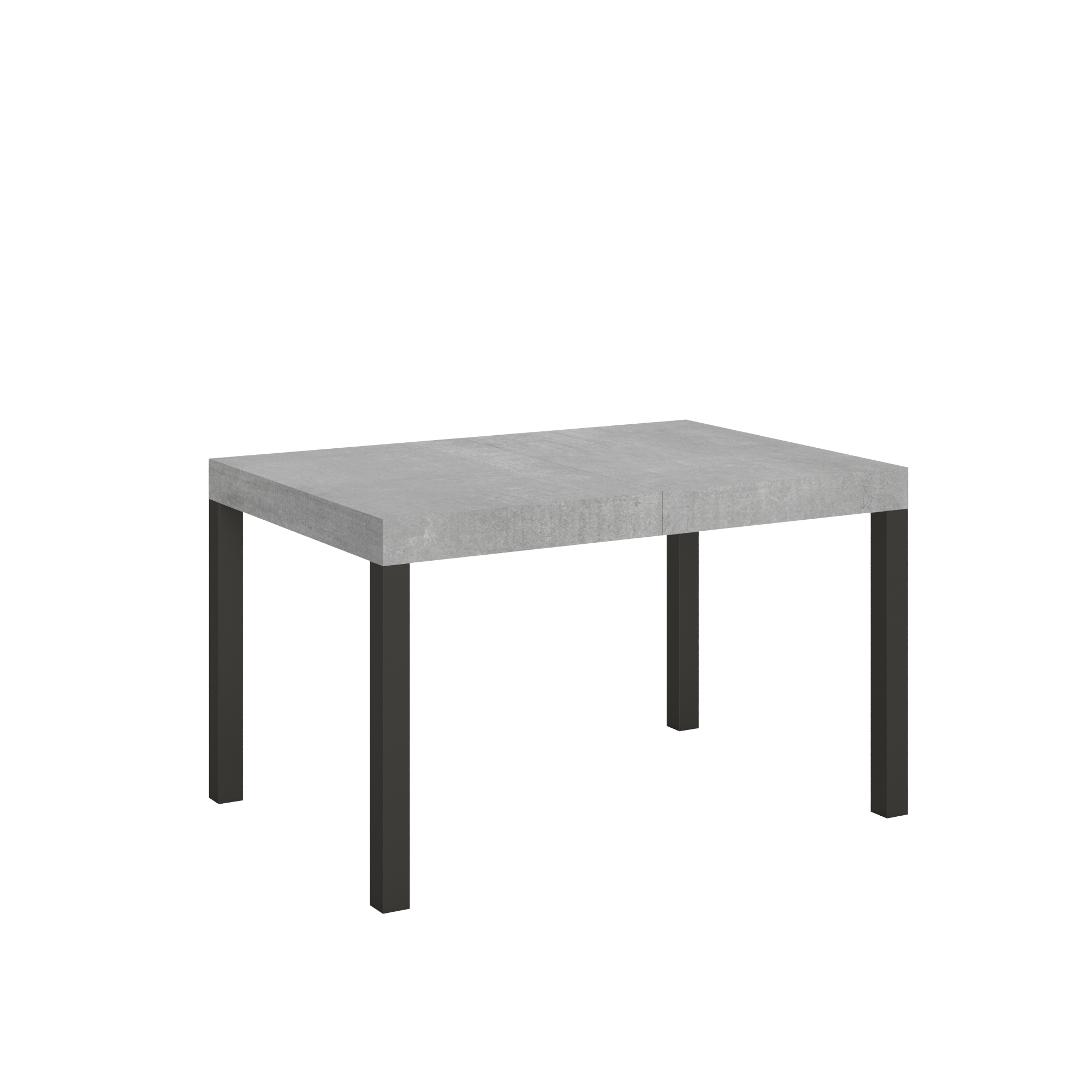 Mesa extensible Everyday 120/380x90 cm patas hormigón antracita - Itamoby