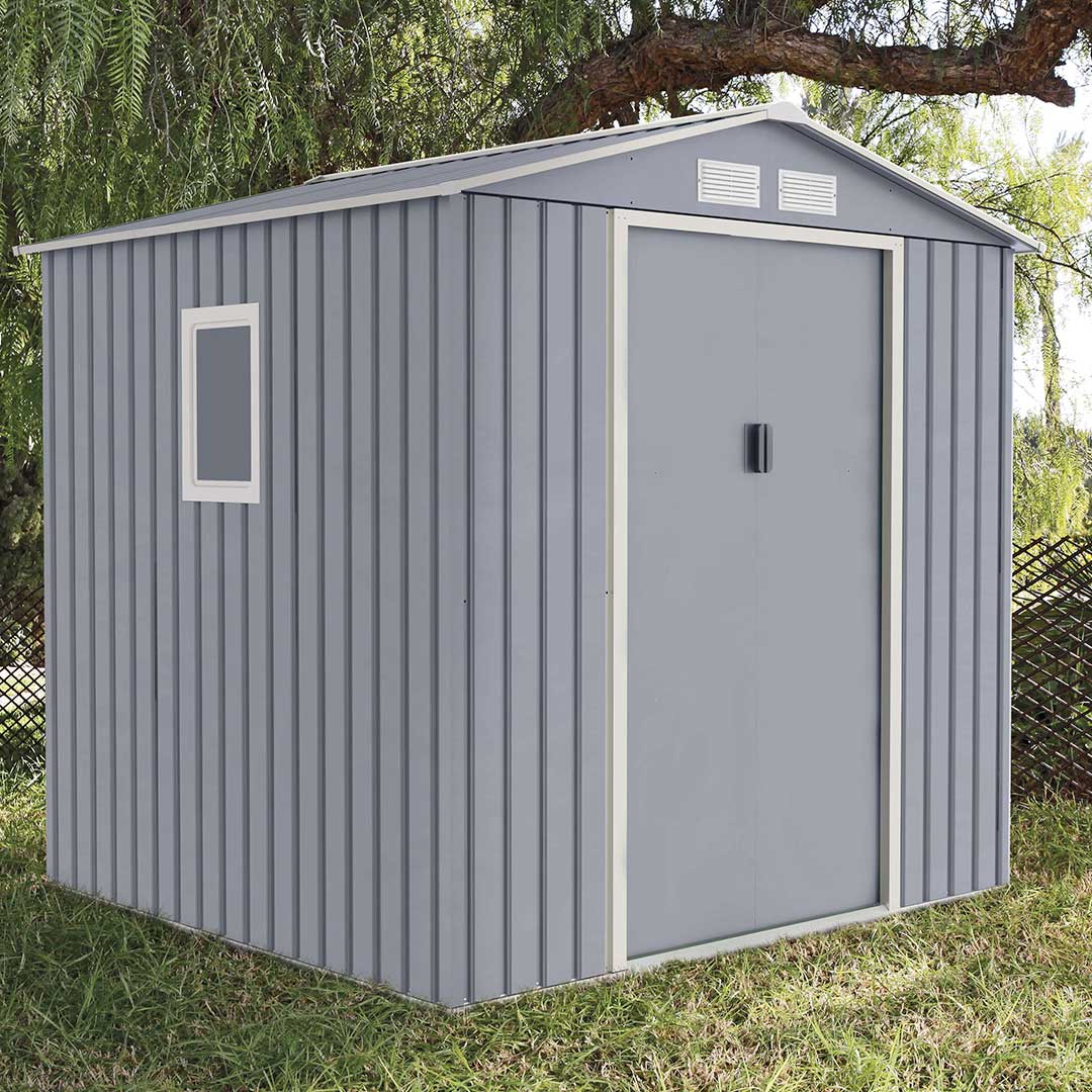 Catral CASETA METALICA MENORCA GRIS HIGH DOOR 2.13X2.05X1.91 M