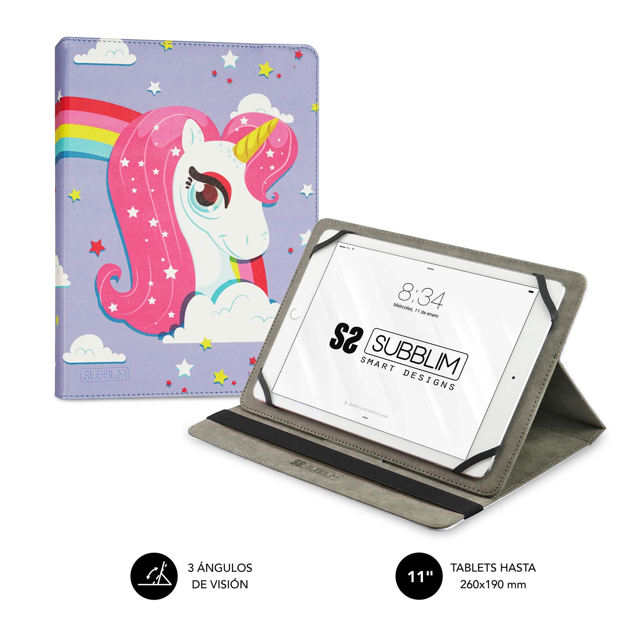 Funda tablet universal TRENDY CASE UNICORN 9.6″-11″