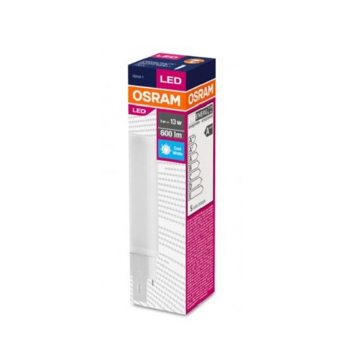OSRAM - Bombilla LED G24d-1 DULUX D 6W (=13W) 840, 600 lm, 4000K neutro, para luces interiores y apliques pared interior, duración 30.000 horas, compatible con reactancia o 220V directo