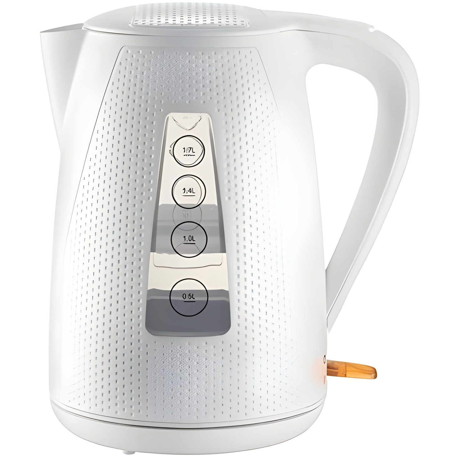 Unold 18550 Electric Kettle 1.7L White, BPA-free with auto shut-off, fast boiling feature for quick water heating, perfect for tea and coffee.