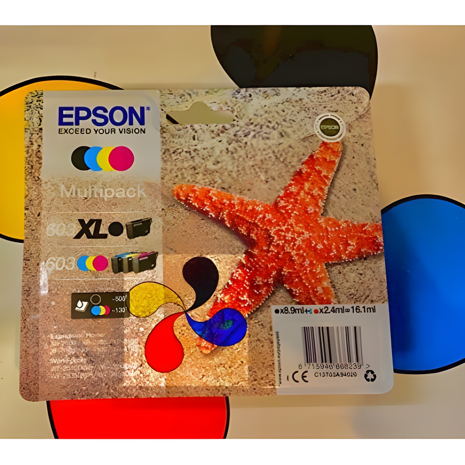 Epson tinta multipack std/xl estrella de mar 4 tintas 603 xl negro/std. cmy rf / am multi