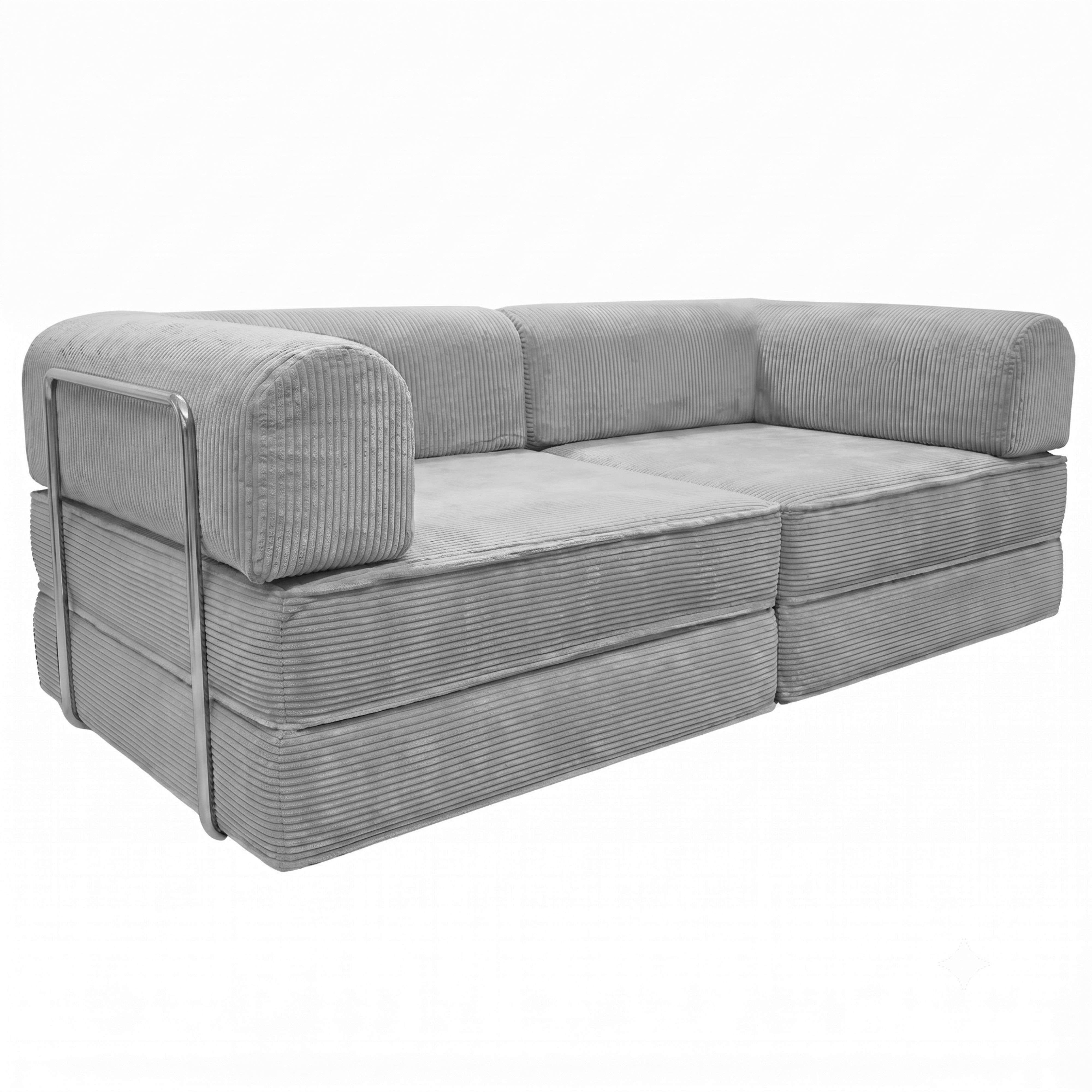 Miroytengo Sofá Cama Futón Plegable Nest 2 Plazas Salón Pana 182 cm