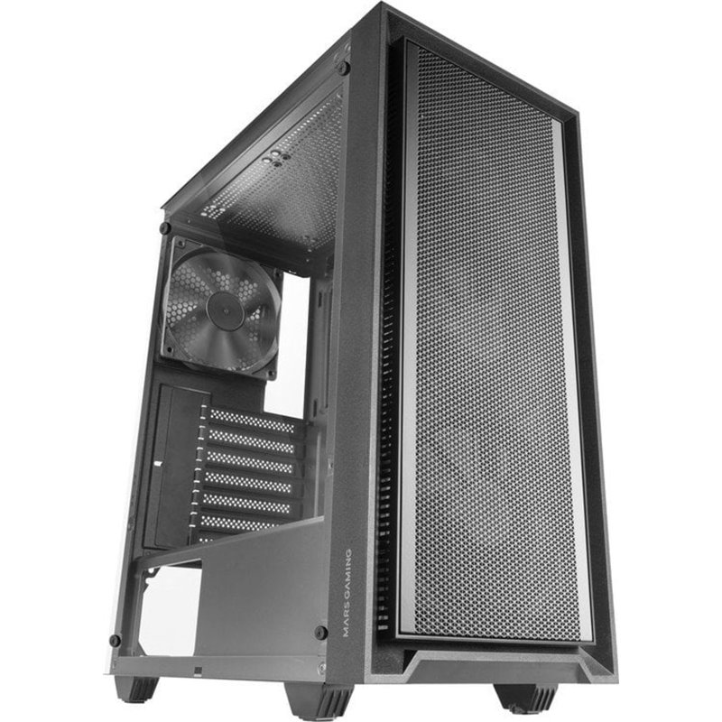 Torre PC Mars Gaming Mc-pmax Caja Atx 4x Ventiladores Fdb Frontal Mesh Cristal Templado Doble Cámara