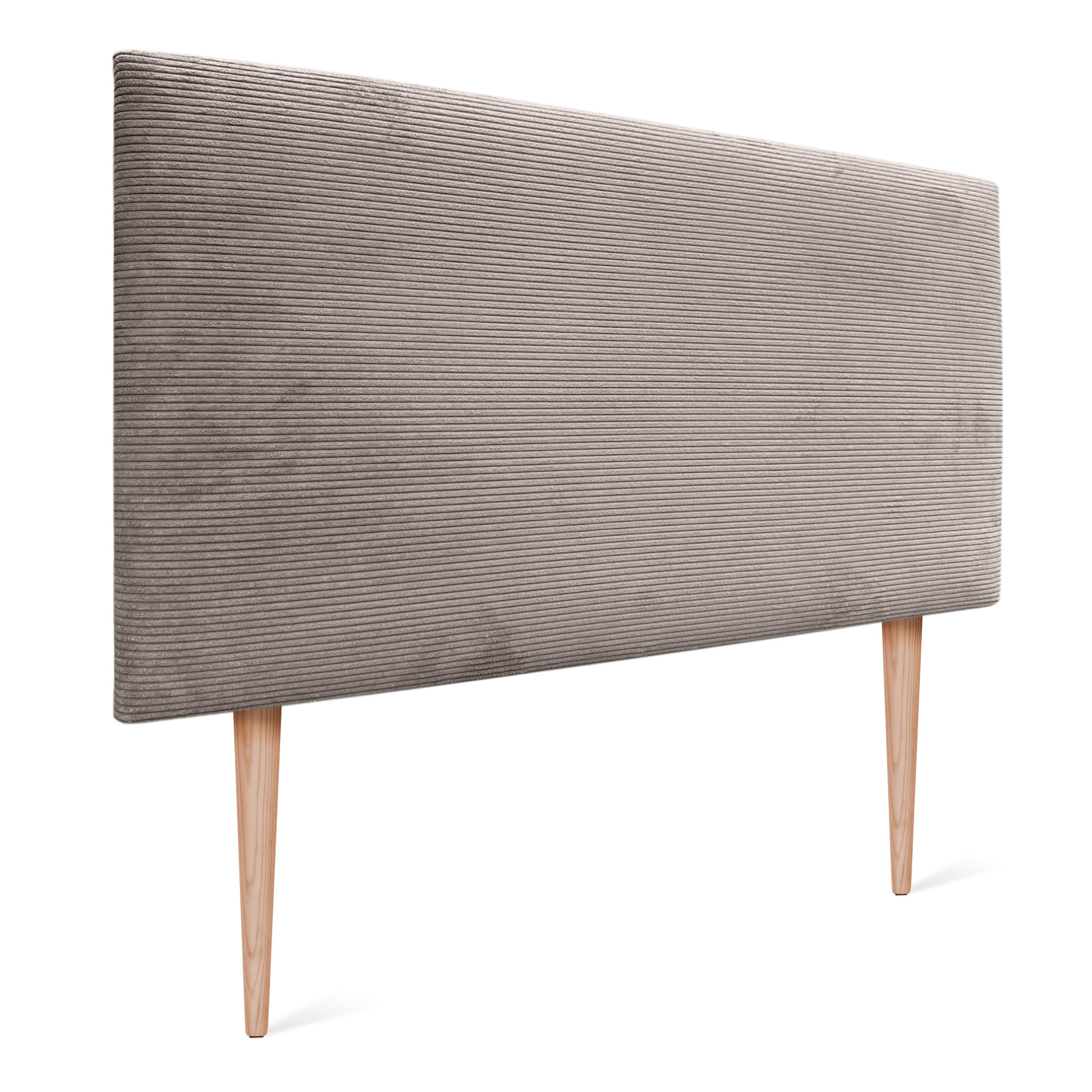 DHOME Cabecero de Pana Liso con Patas Alta Gama Moderno 8cm Grosor