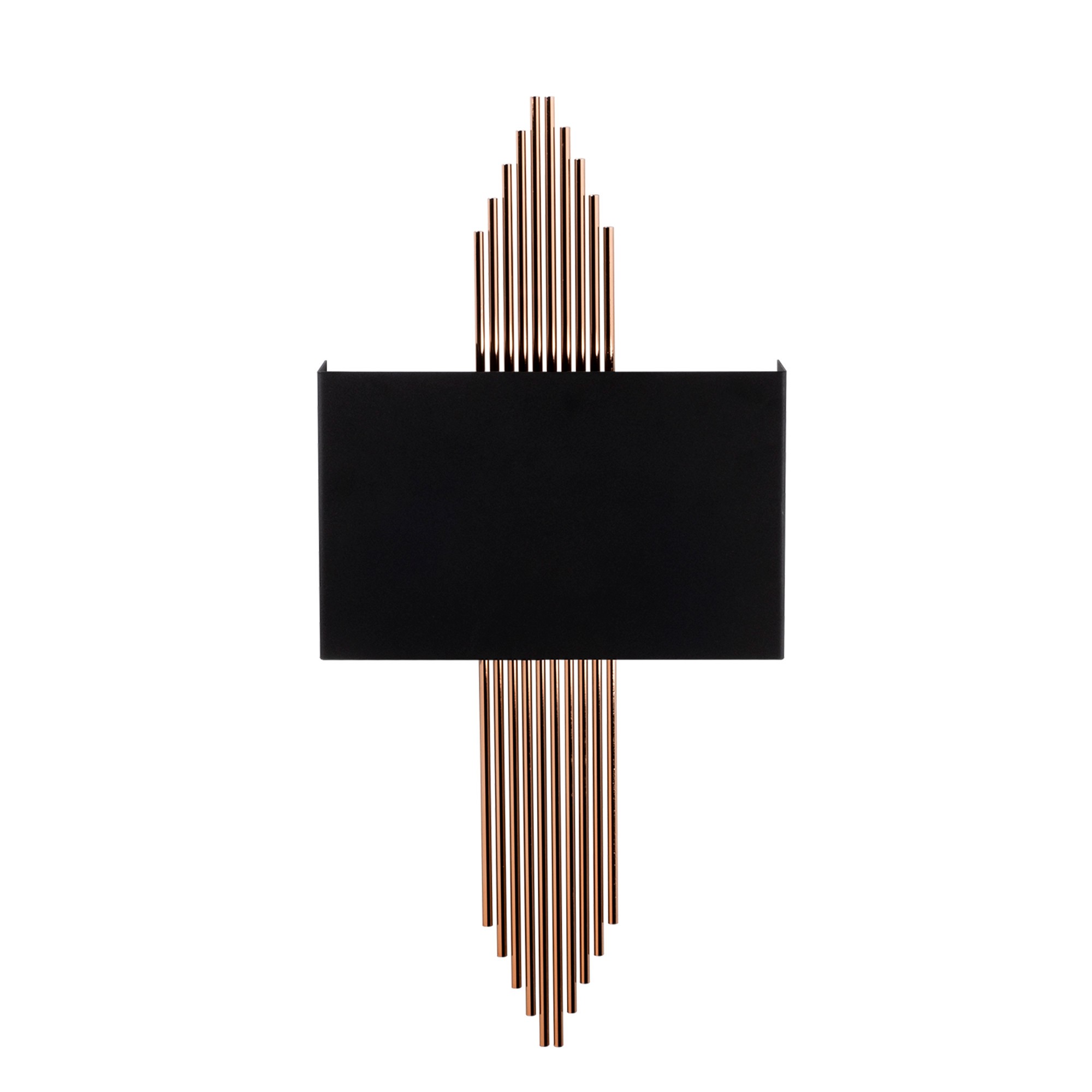 Aplique de pared WELLHOME, Estructura de metal Color Negro Cobre
