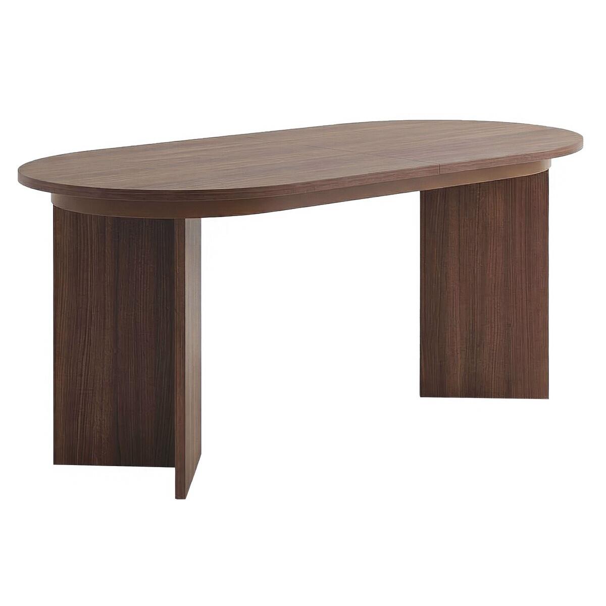 Habitat y Jardin - Mesa de comedor extensible de madera 160/200 cm "Sorell" - 8 plazas - Marrón