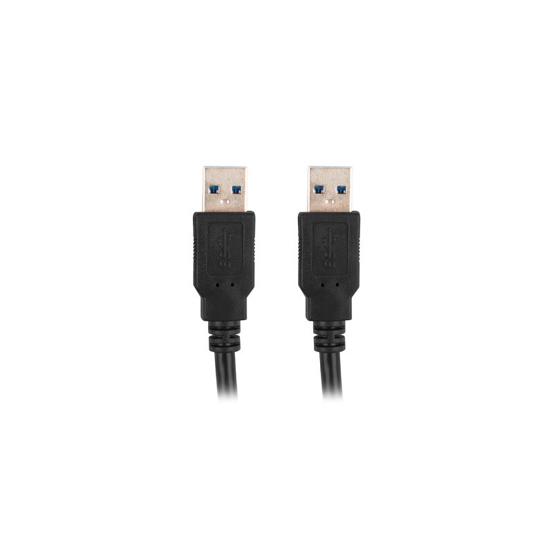 Lanberg - CA-USBA-30CU-0018-BK cable USB USB 3.2 Gen 1 (3.1 Gen 1) 1,8 m Negro CA-USBA-30CU-0018-BK