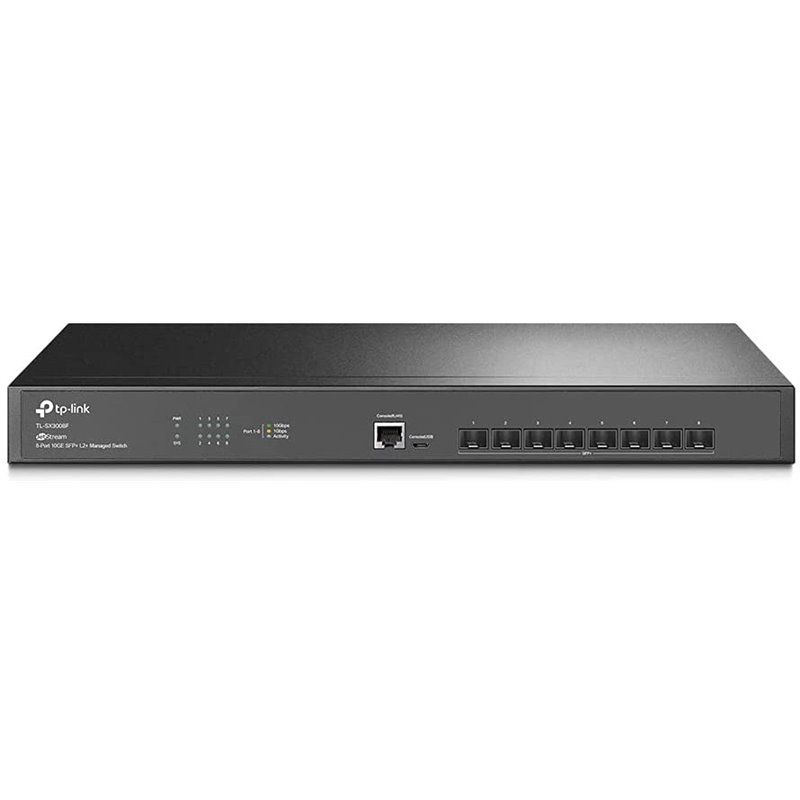 TP-LINK JetStream 8-Port 10GE SFP+ L2+ Managed Switch