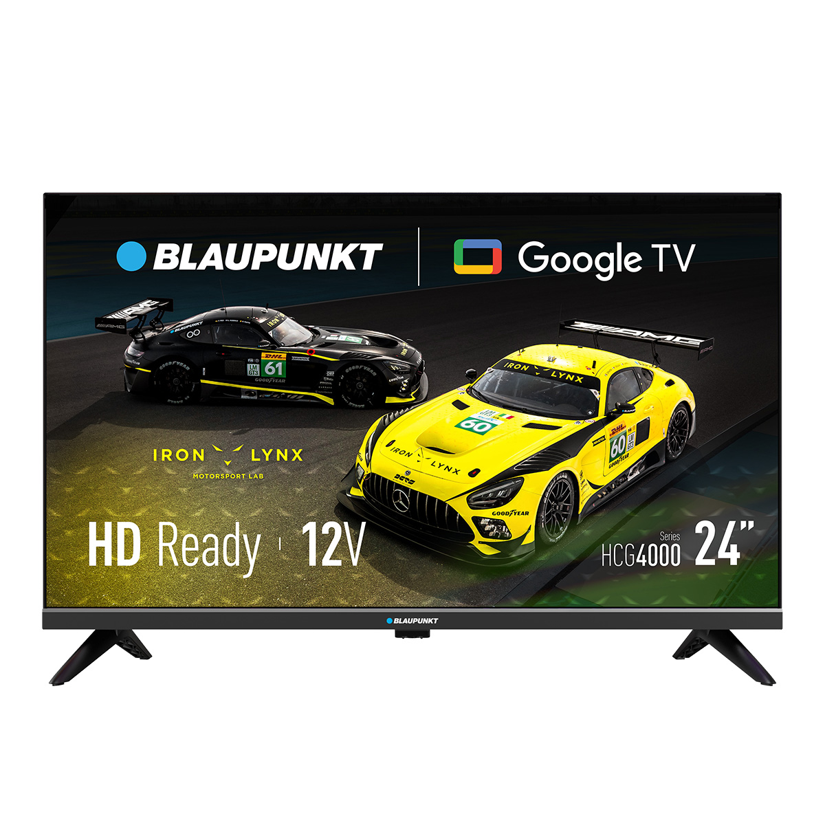 BLAUPUNKT Smart TV 24" HD Ready LED, Compatible 12 V (adaptador no incluido), Google TV, WiFi, Bluetooth 5.0, HDMI, USB, 24HCG4000S