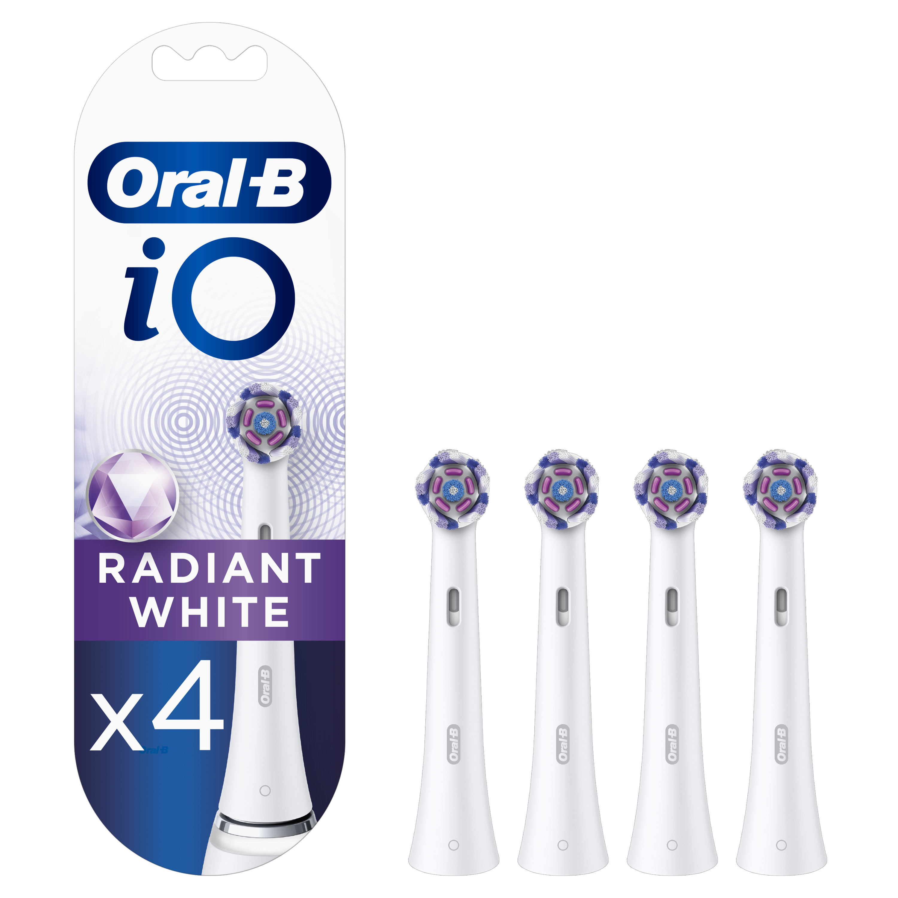 Oral-B - Oral-B iO Radiant White cabezal de recambio pack de 4 unidades