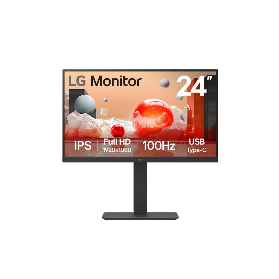 LG 24BA750-B | 23,8" | IPS | FHD | 16:9 | 100 Hz | 5 ms | 1920 x 1080 píxeles | 200 cd/m² | 1 puerto HDMI | Negro
