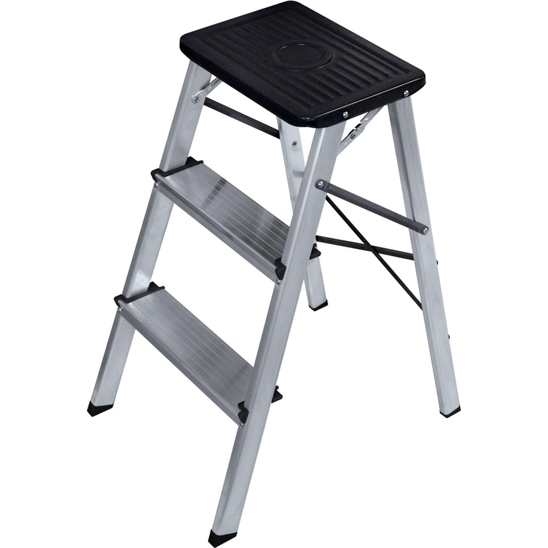 ANTIA - TABURETE 3 PELDAÑOS 82X40X12CM - Taburete Moderno y Estilizado - Taburete Resistente y Duradero - Taburete Versátil para Diferentes Espacios - Taburete Cómodo y Ergonómico