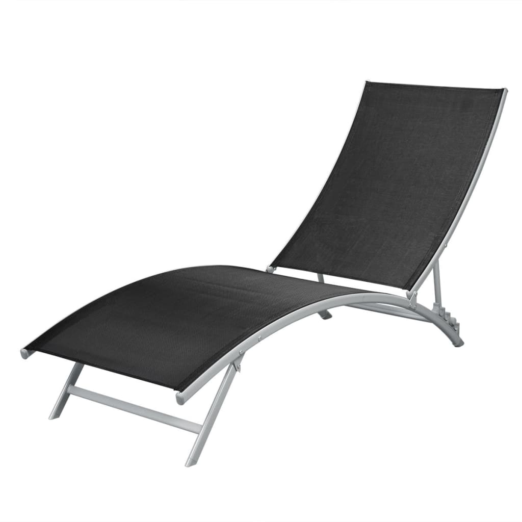 Vidaxl Tumbona de Acero y Textilene para Exterior