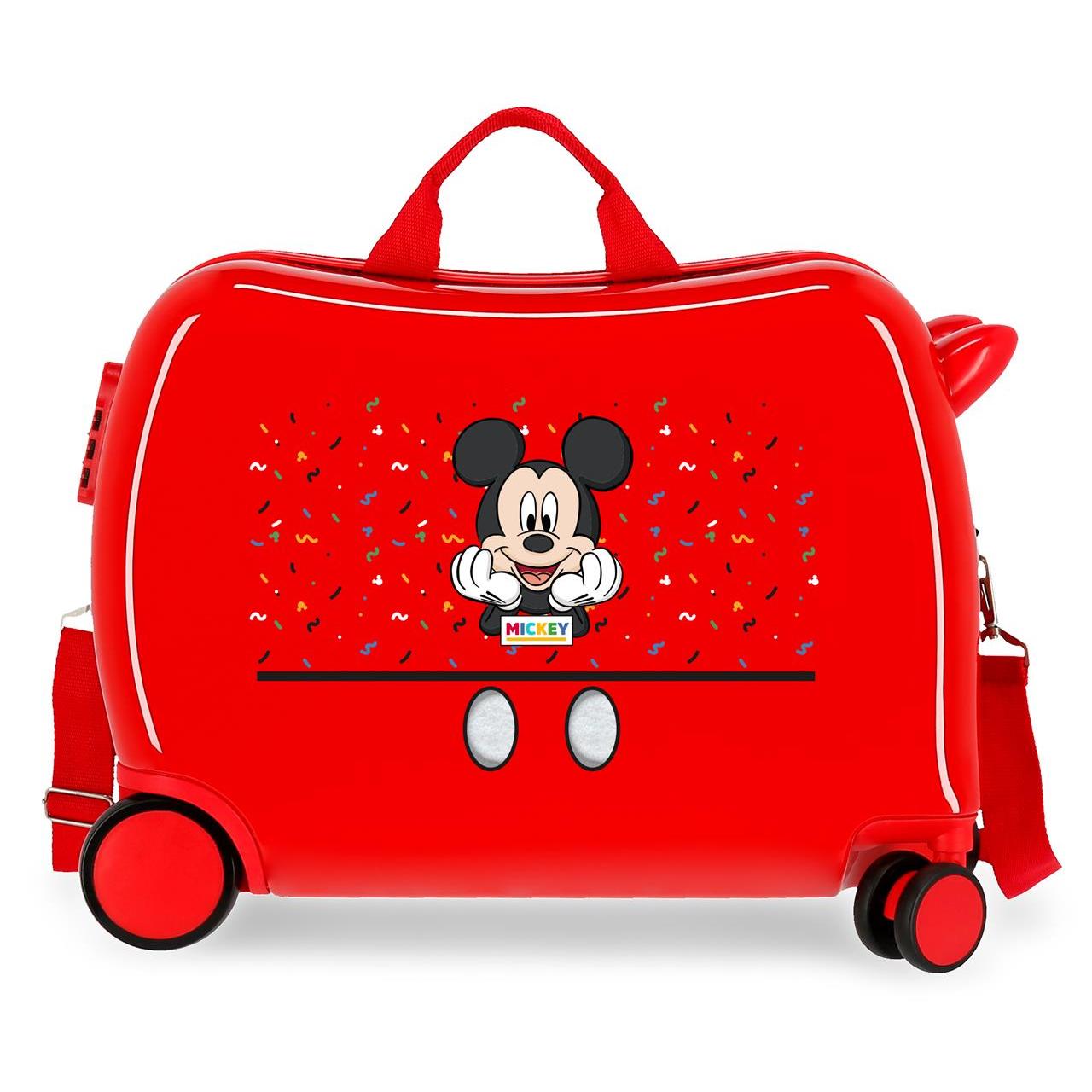 Disney Mickey Maleta Correpasillos ABS Rígida It´S A Mickey Thing Rojo