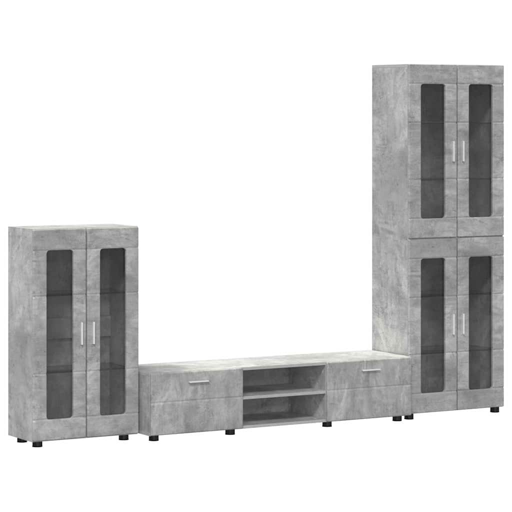 vidaXL Conjunto de mueble de TV con cajón FLORIN Madera de ingeniería