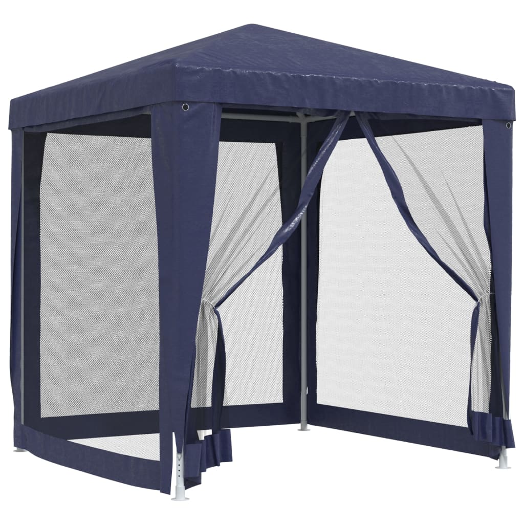 vidaXL Carpa Celebraciones con 4 Paredes de Malla 2x2m Fiesta Jardín Color Blanco,  Antracita,  Azul y mas