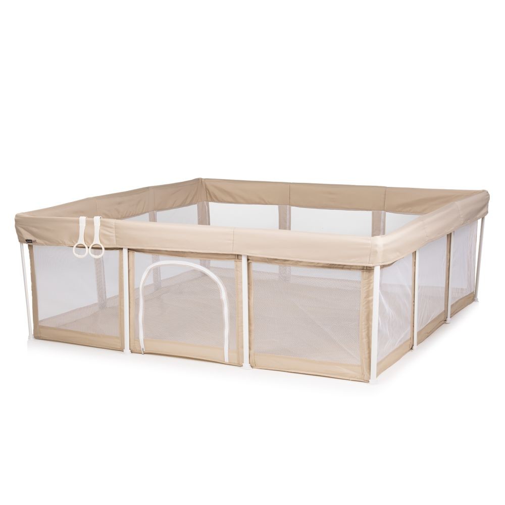 CHIPOLINO Parque Infantil Plegable EASY 180x180 cm para Bebés de 1 a 5 Años con Malla Transpirable y Puerta de Cremallera