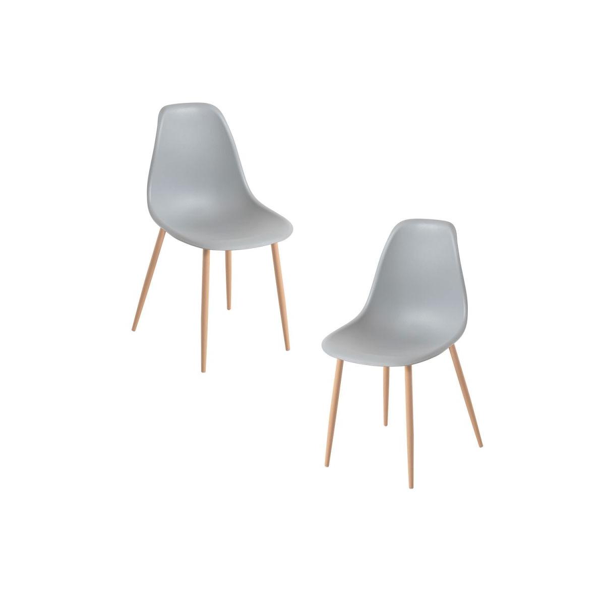 Regalos Miguel - Packs Sillas Comedor - Pack 2 Sillas Mykle - Gris claro